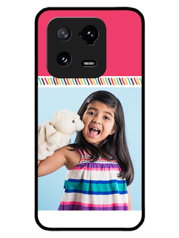 Custom Xiaomi 13 Pro 5G Personalized Glass Phone Case - Line art design