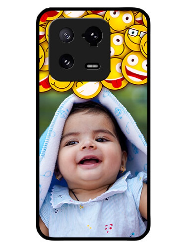 Custom Xiaomi 13 Pro 5G Custom Glass Mobile Case - with Smiley Emoji Design