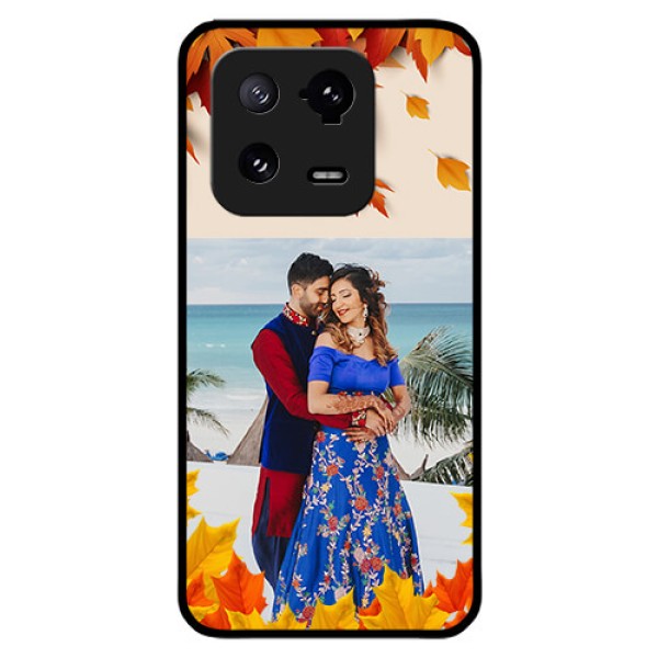 Xiaomi 13 Pro 5G Photo Printing on Glass Case - Autumn Maple Leaves Design Xiaomi 13 Pro 5G Photo Printing on Glass Case - Autumn Maple Leaves Design