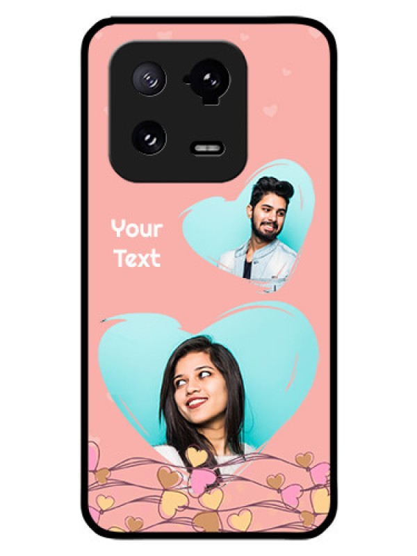 Custom Xiaomi 13 Pro 5G Custom Glass Mobile Case - Love Doodle Design