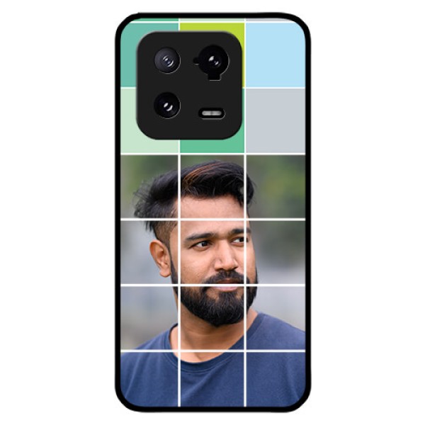 Xiaomi 13 Pro 5G Photo Printing on Glass Case - with white box pattern