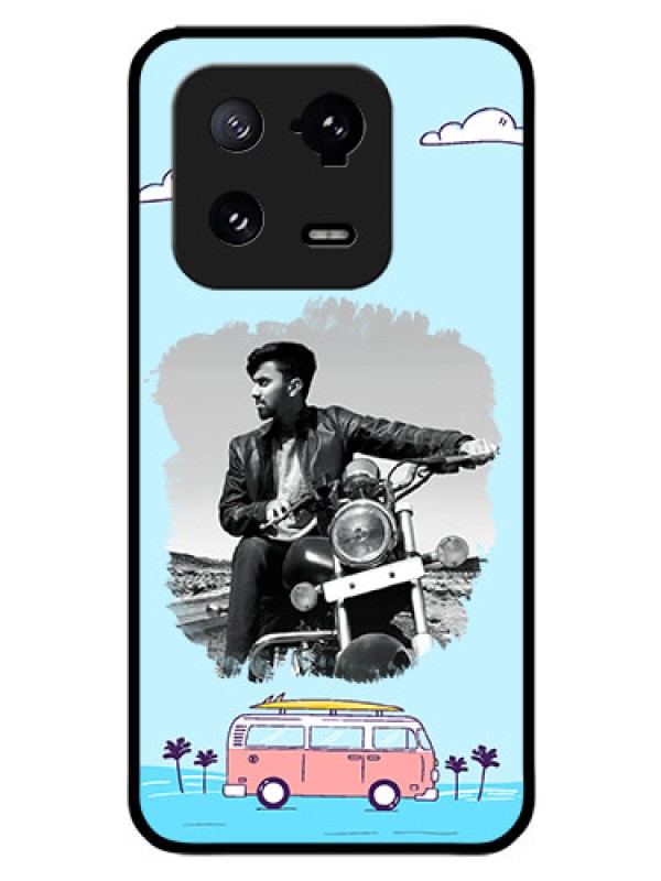 Custom Xiaomi 13 Pro 5G Photo Printing on Glass Case - Travel & Adventure Design