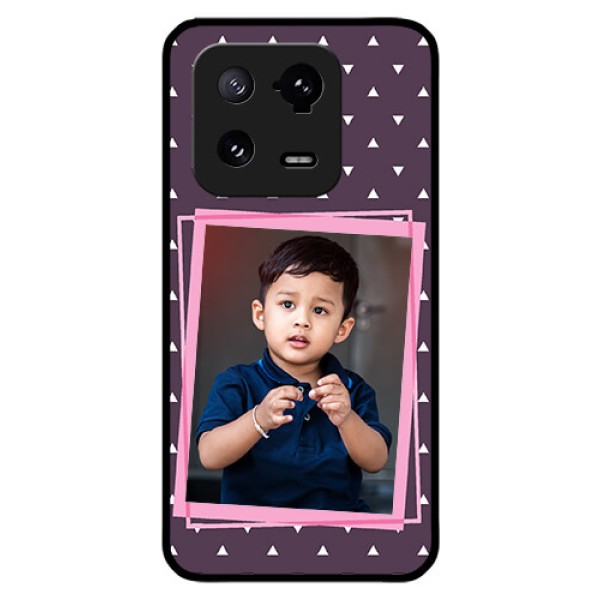 Xiaomi 13 Pro 5G Custom Glass Mobile Case - Triangle Pattern Dotted Design Xiaomi 13 Pro 5G Custom Glass Mobile Case - Triangle Pattern Dotted Design