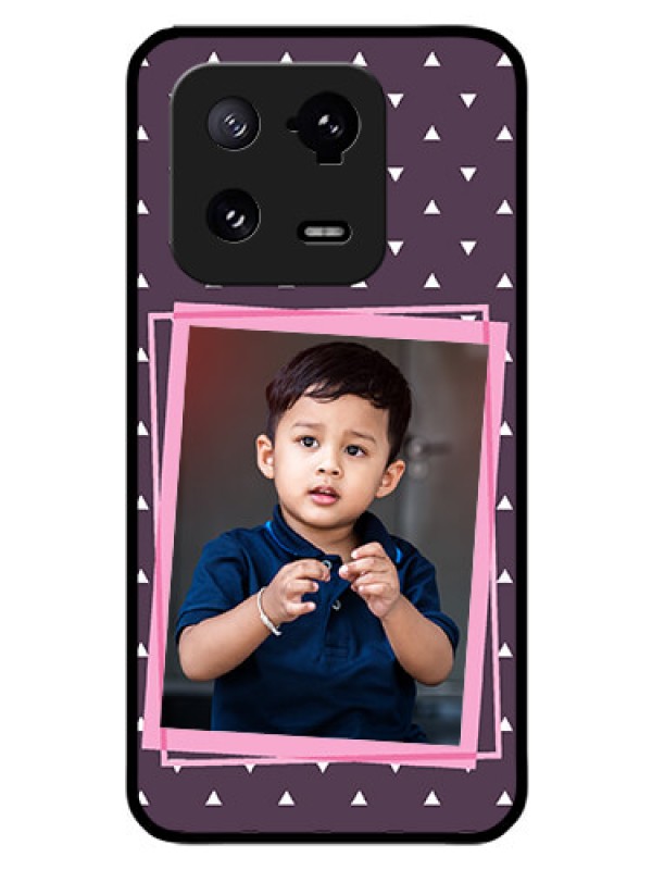 Custom Xiaomi 13 Pro 5G Custom Glass Mobile Case - Triangle Pattern Dotted Design