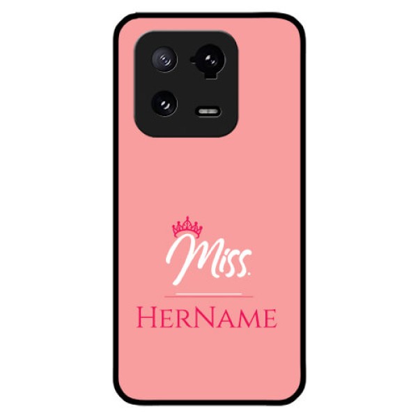 Xiaomi 13 Pro 5G Custom Glass Phone Case Mrs with Name