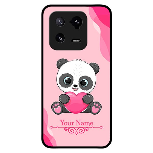 Xiaomi 13 Pro 5G Custom Glass Mobile Case - Cute Panda Design Xiaomi 13 Pro 5G Custom Glass Mobile Case - Cute Panda Design