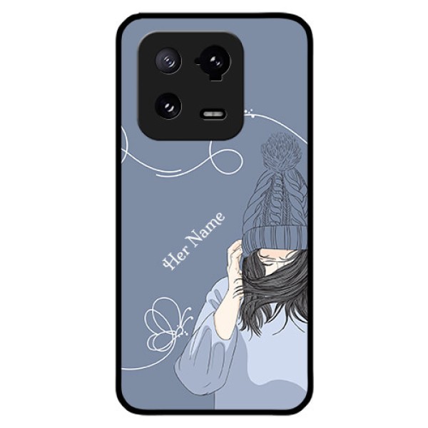Xiaomi 13 Pro 5G Custom Glass Mobile Case - Girl in winter outfit Design Xiaomi 13 Pro 5G Custom Glass Mobile Case - Girl in winter outfit Design