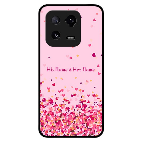 Xiaomi 13 Pro 5G Photo Printing on Glass Case - Floating Hearts Design