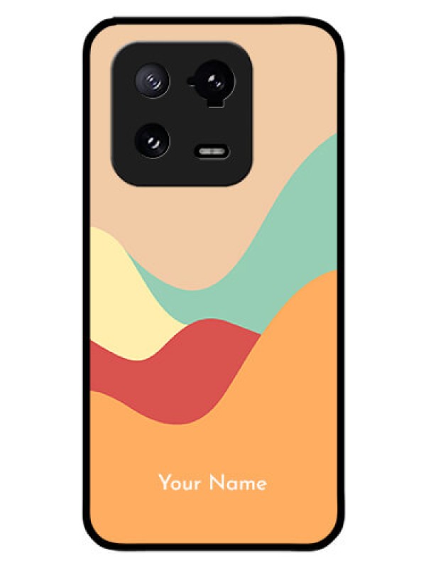 Custom Xiaomi 13 Pro 5G Personalized Glass Phone Case - Ocean Waves Multi-colour Design