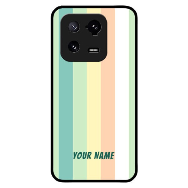 Xiaomi 13 Pro 5G Photo Printing on Glass Case - Multi-colour Stripes Design Xiaomi 13 Pro 5G Photo Printing on Glass Case - Multi-colour Stripes Design