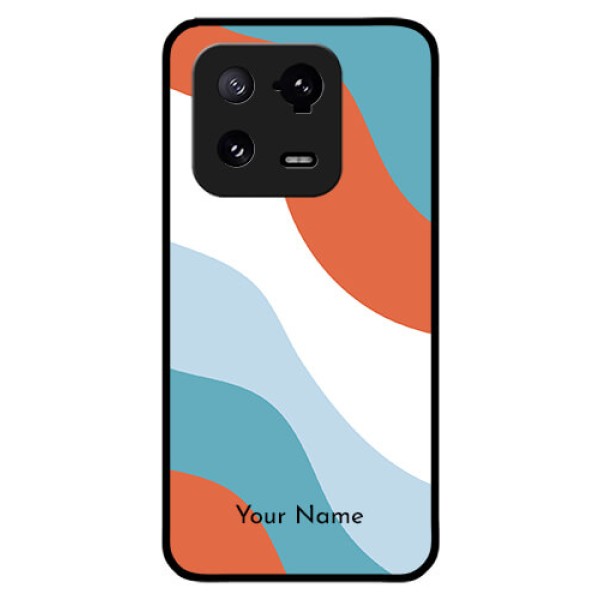 Xiaomi 13 Pro 5G Custom Glass Mobile Case - coloured Waves Design