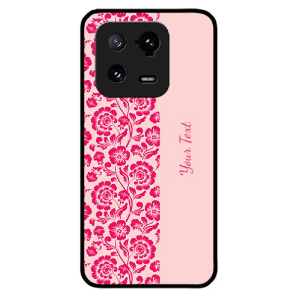 Xiaomi 13 Pro 5G Custom Glass Phone Case - Attractive Floral Pattern Design