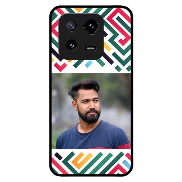 Xiaomi 13 Pro 5G Personalized Glass Phone Case - Colorful Maze Pattern Design