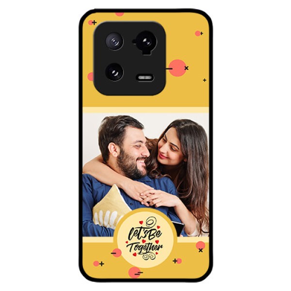 Xiaomi 13 Pro 5G Photo Printing on Glass Case - Lets be Together Design Xiaomi 13 Pro 5G Photo Printing on Glass Case - Lets be Together Design