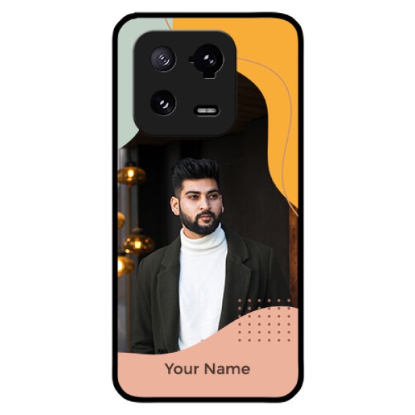 Xiaomi 13 Pro 5G Personalized Glass Phone Case - Tri-coloured overlay design Xiaomi 13 Pro 5G Personalized Glass Phone Case - Tri-coloured overlay design