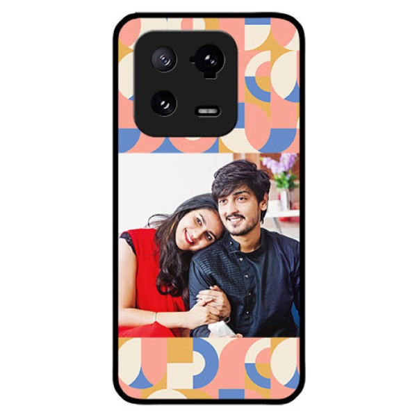 Xiaomi 13 Pro 5G Photo Printing on Glass Case - Semi-circle Maze Pattern Design Xiaomi 13 Pro 5G Photo Printing on Glass Case - Semi-circle Maze Pattern Design