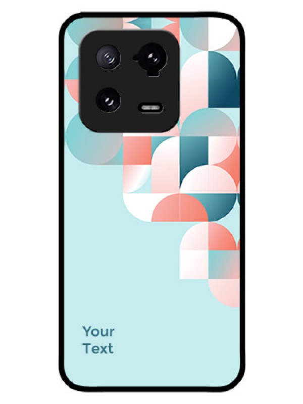 Custom Xiaomi 13 Pro 5G Custom Glass Phone Case - Stylish Semi-circle Pattern Design