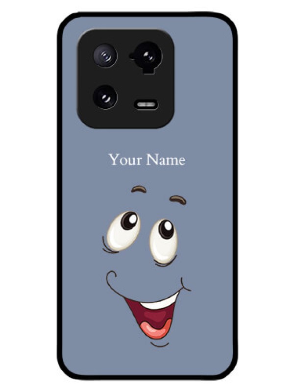 Custom Xiaomi 13 Pro 5G Photo Printing on Glass Case - Laughing Cartoon Face Design