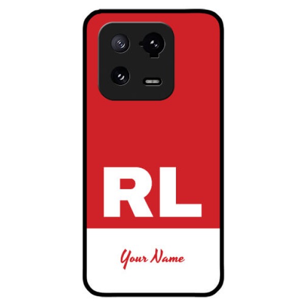 Xiaomi 13 Pro 5G Personalized Glass Phone Case - dual tone custom text Design