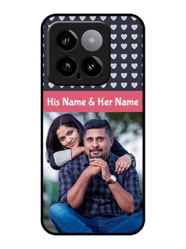 Custom Xiaomi 14 5G Custom Glass Phone Case - Love Symbols Design