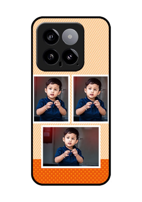 Xiaomi 14 5G Custom Glass Phone Case - Bulk Photos Upload Design