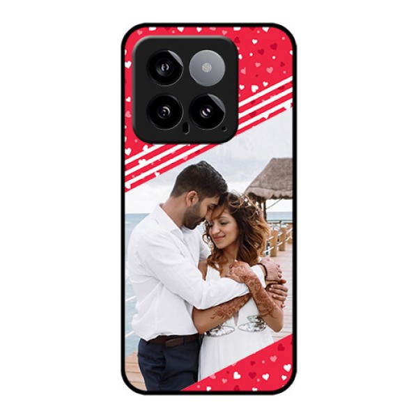 Xiaomi 14 5G Custom Glass Phone Case - Valentines Gift Design