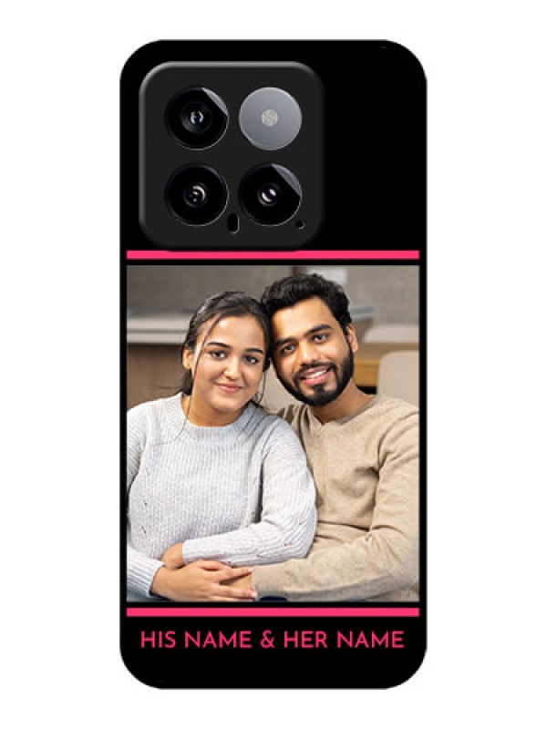 Custom Xiaomi 14 5G Custom Glass Phone Case - With Add Text Design