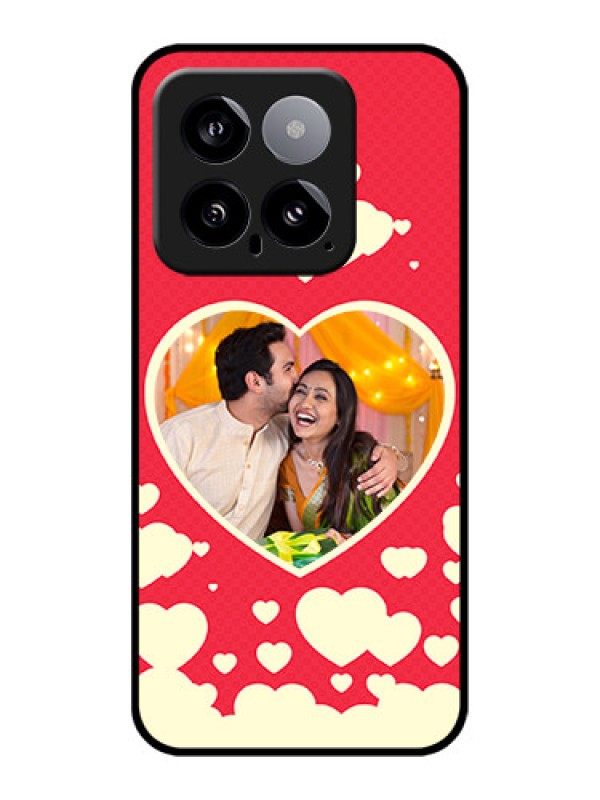 Custom Xiaomi 14 5G Custom Glass Phone Case - Love Symbols Phone Cover Design