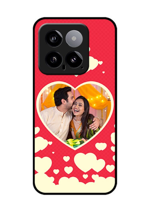 Xiaomi 14 5G Custom Glass Phone Case - Love Symbols Phone Cover Design