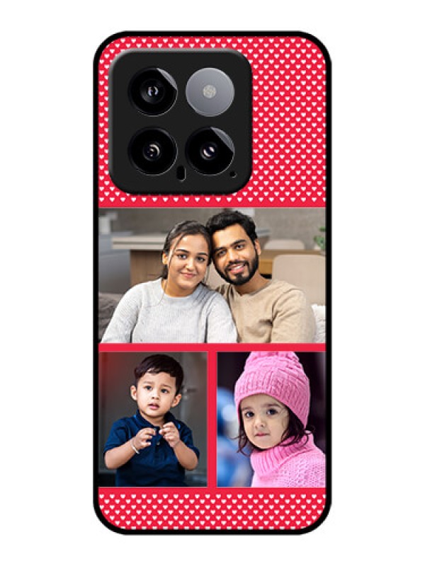 Custom Xiaomi 14 5G Custom Glass Phone Case - Bulk Photo Upload Design