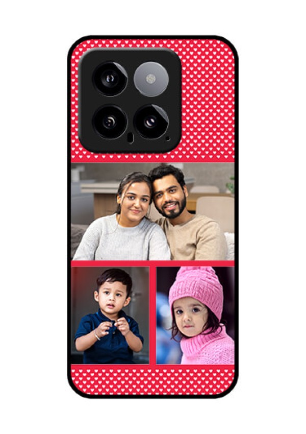 Xiaomi 14 5G Custom Glass Phone Case - Bulk Photo Upload Design