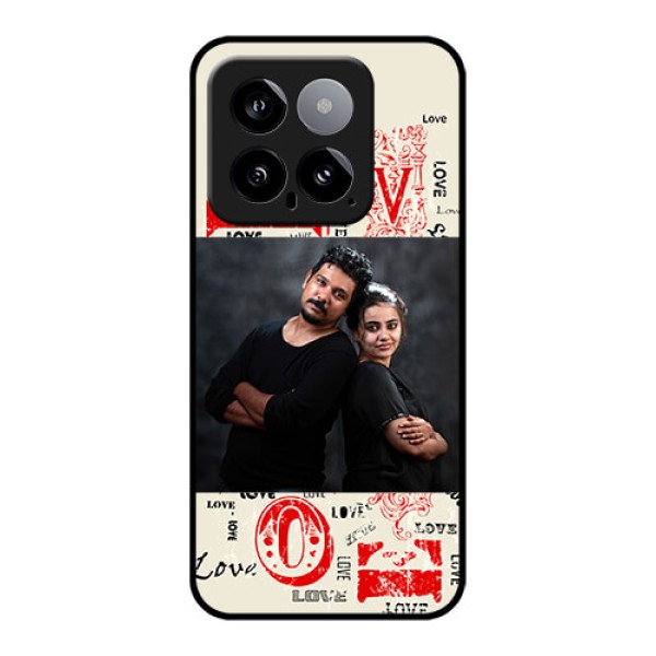 Xiaomi 14 5G Custom Glass Phone Case - Trendy Love Design Case