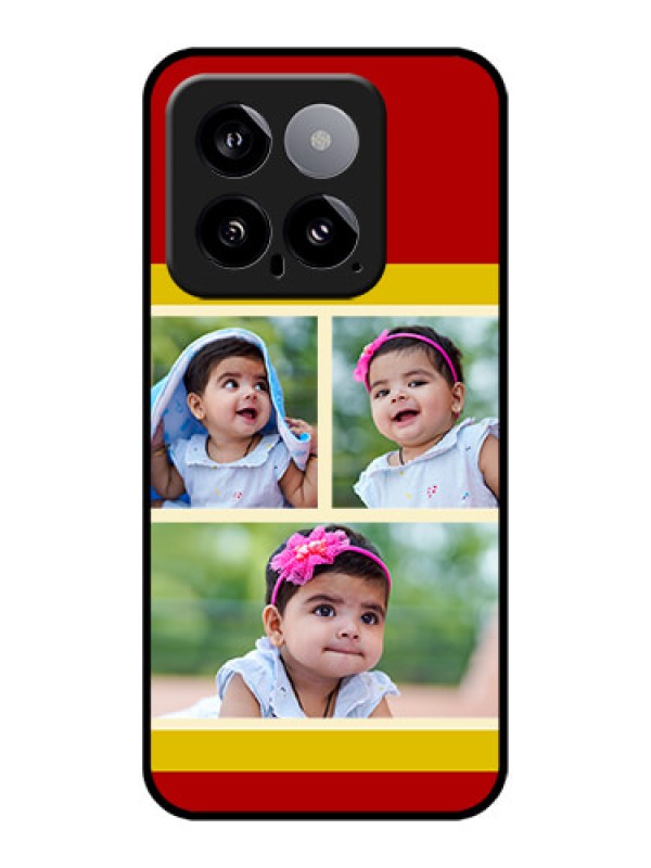 Custom Xiaomi 14 5G Custom Glass Phone Case - Multiple Pic Upload Design
