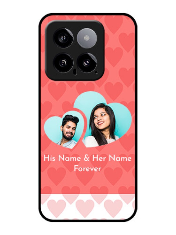 Custom Xiaomi 14 5G Custom Glass Phone Case - Couple Pic Upload Design