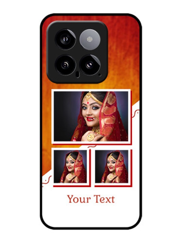 Custom Xiaomi 14 5G Custom Glass Phone Case - Wedding Memories Design