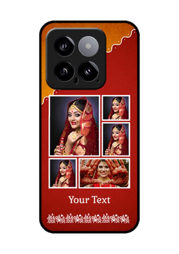 Xiaomi 14 5G Custom Glass Phone Case - Wedding Pic Upload Design