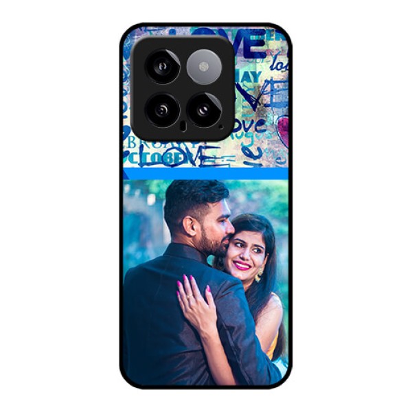 Xiaomi 14 5G Custom Glass Phone Case - Colorful Love Design Xiaomi 14 5G Custom Glass Phone Case - Colorful Love Design