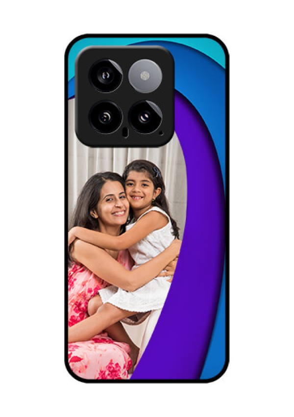 Xiaomi 14 5G Custom Glass Phone Case - Simple Pattern Design