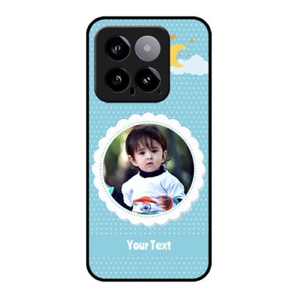 Xiaomi 14 5G Custom Glass Phone Case - Violet Pattern Design
