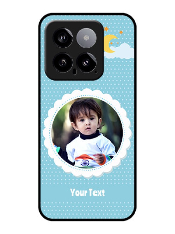 Custom Xiaomi 14 5G Custom Glass Phone Case - Violet Pattern Design