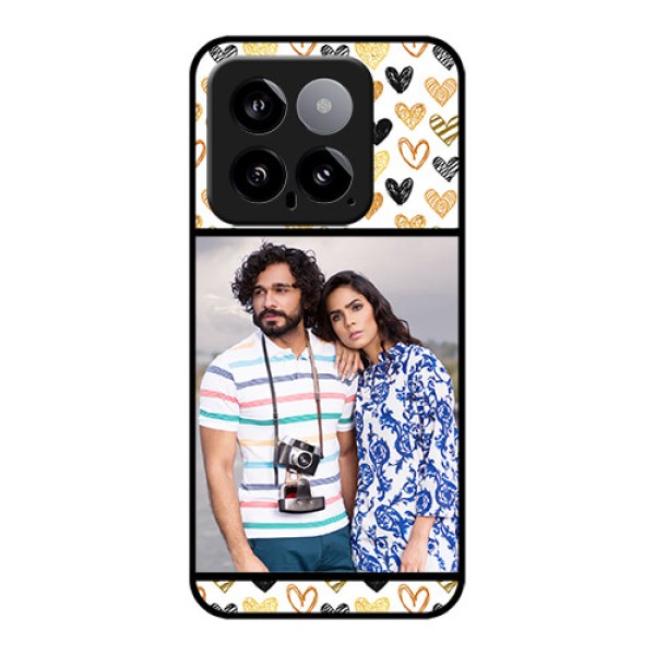Xiaomi 14 5G Custom Glass Phone Case - Love Symbol Design Xiaomi 14 5G Custom Glass Phone Case - Love Symbol Design