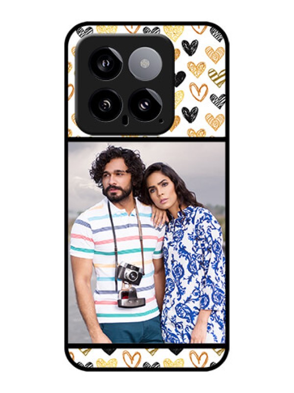 Custom Xiaomi 14 5G Custom Glass Phone Case - Love Symbol Design