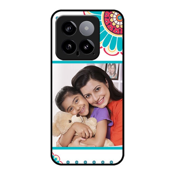 Xiaomi 14 5G Custom Glass Phone Case - Flower Design
