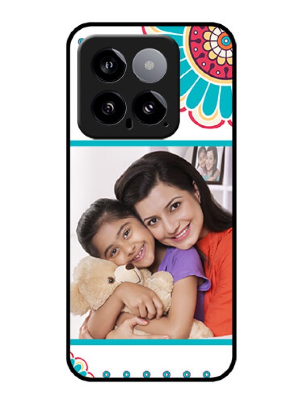 Custom Xiaomi 14 5G Custom Glass Phone Case - Flower Design