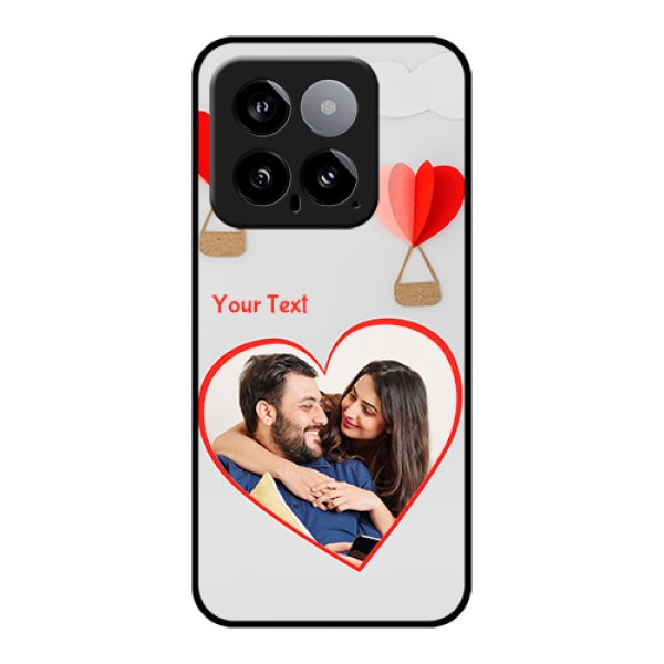 Xiaomi 14 5G Custom Glass Phone Case - Parachute Love Design Xiaomi 14 5G Custom Glass Phone Case - Parachute Love Design