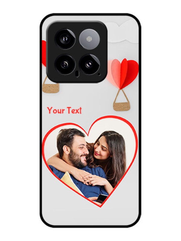Custom Xiaomi 14 5G Custom Glass Phone Case - Parachute Love Design