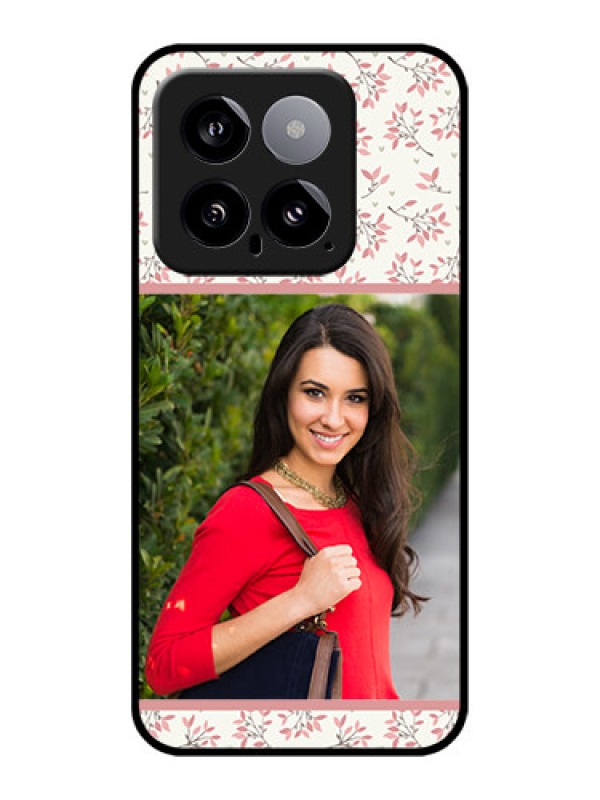 Custom Xiaomi 14 5G Custom Glass Phone Case - Stunning Floral Design