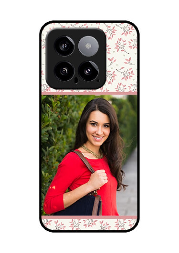 Xiaomi 14 5G Custom Glass Phone Case - Stunning Floral Design