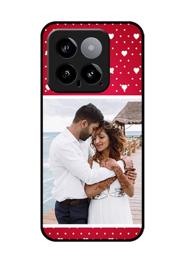 Xiaomi 14 5G Custom Glass Phone Case - Hearts Mobile Case Design