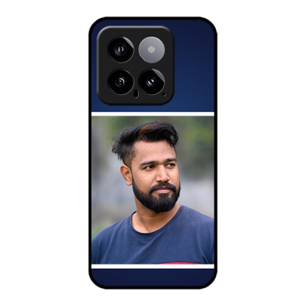 Xiaomi 14 5G Custom Glass Phone Case - Simple Royal Blue Design Xiaomi 14 5G Custom Glass Phone Case - Simple Royal Blue Design